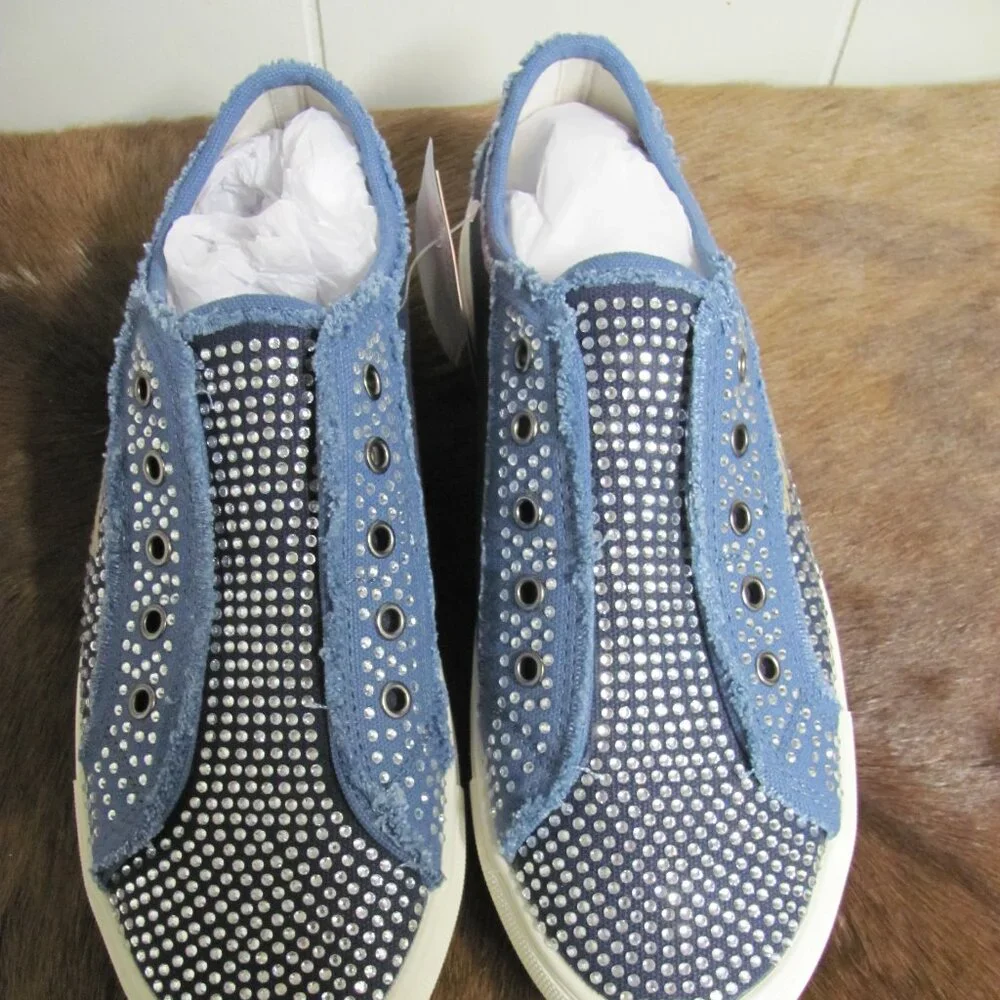 Montana West Women's Rhinestone Sneakers NIB - Picture 10 of 13